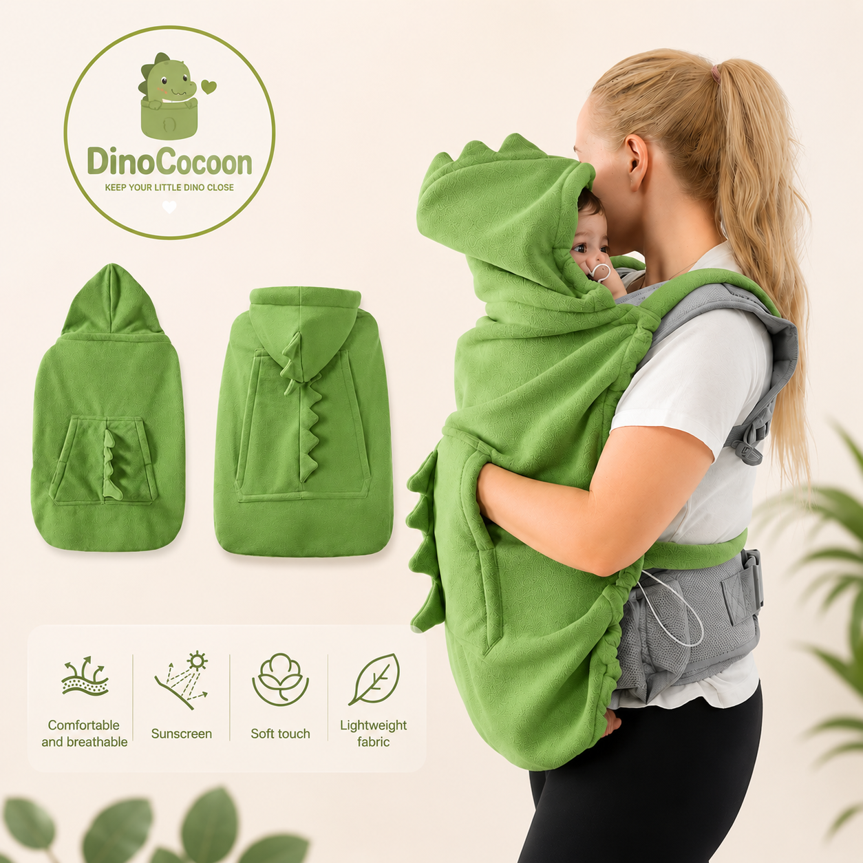 DinoCocoon™ — Baby Carrier Cover